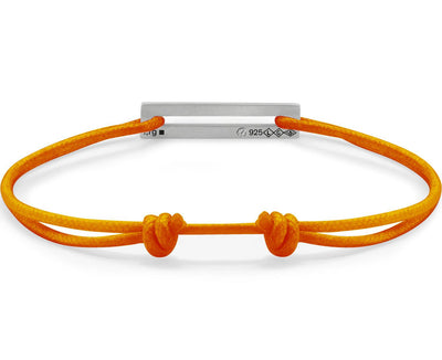perforated orange cord bracelet le 1.7g